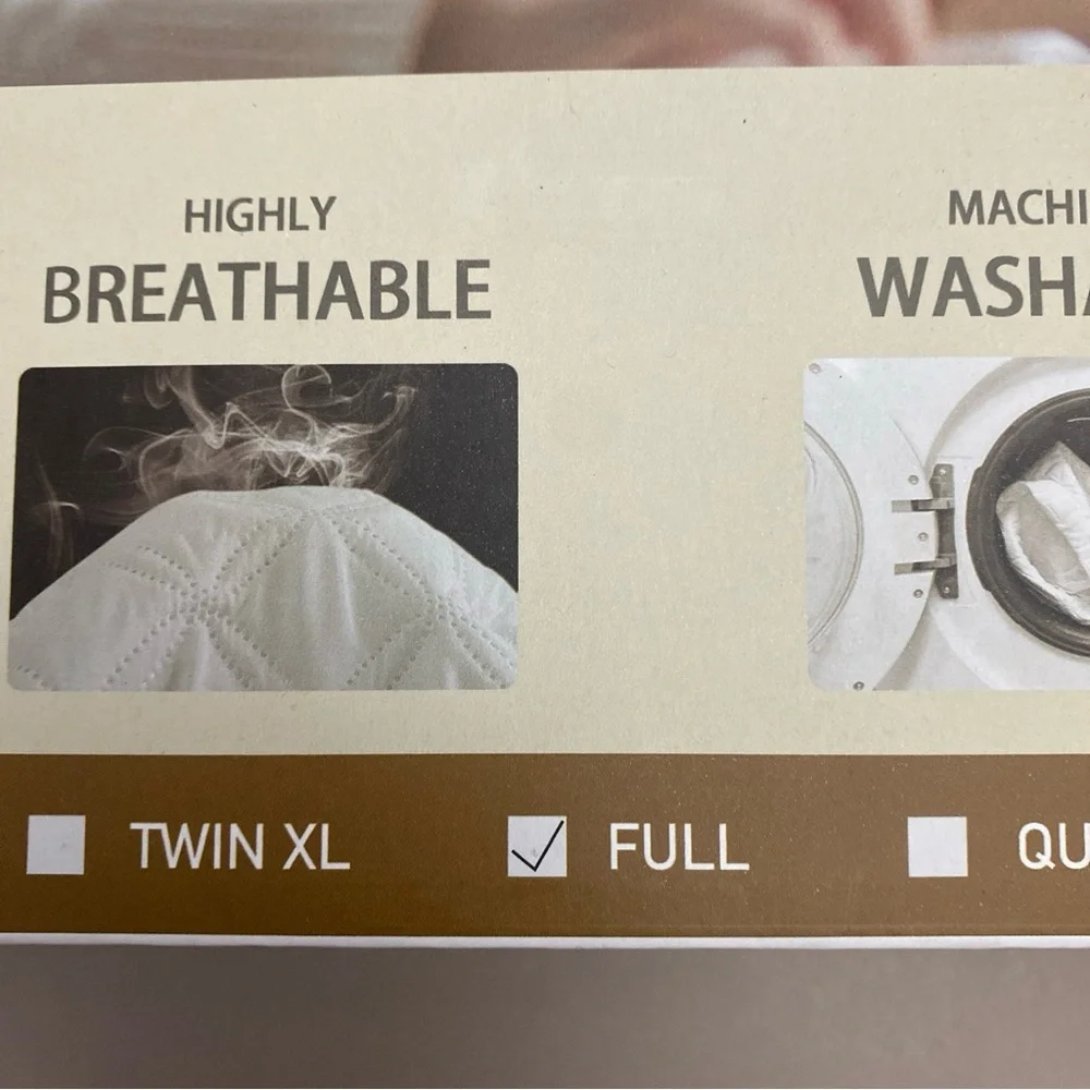 Bedlore Waterproof Mattress Pad - Full - Blue